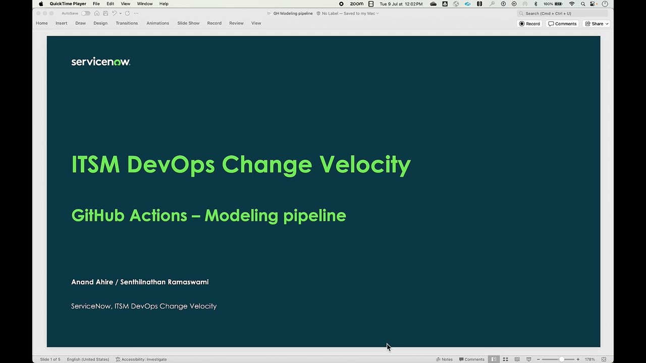 DevOps Change Velocity: GitHub Modeling Pipeline
