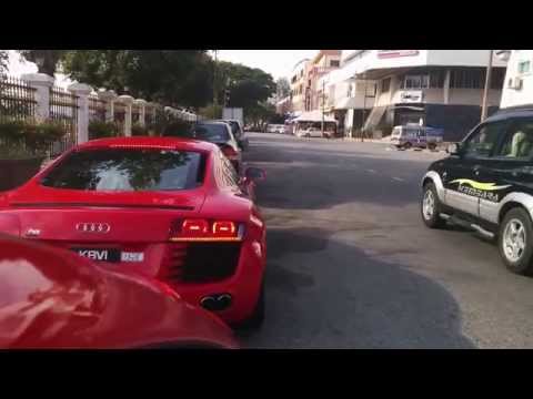 Audi R8 V8 Loud acceleration in Terengganu