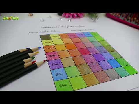 COLORIAGE POUR ADULTE : COMMENT FAIRE UN BON MÉLANGE DE COULEURS - NUANCIER FACILE À RÉALISER