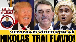 FLÁVIO TENTA ENTREGAR O PIX AO TRUMP E NIKOLAS É DESCOBERTO COM MICHELLE - Análise do Stoppa