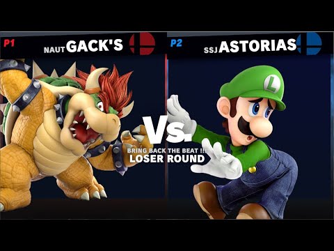 Bring Back The Beat 1st  - Loser Round - Gack's (Bowser) vs Astorias (Luigi)