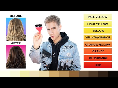 The easiest way to do a color fill (blonde to brunette)