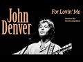 John Denver - For Lovin' Me - Cover of Gordon Lightfoot Live at Bandersnatch Coffeehouse