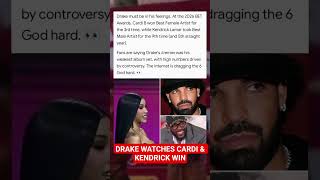 DRAKE WATCHES CARDI B & KENDRICK WIN BIG AT BET AWARDS 2026 #shorts #drake #cardib #rap 