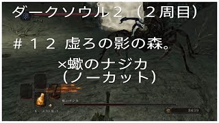 ダークソウル２（２週目）＃１２虚ろの影の森　蠍のナジカ×戦　ノーカット。