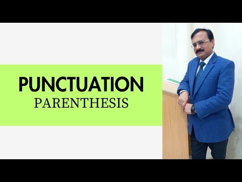 Punctuation (Parenthesis) Lecture 3.6.13 in Urdu/Hindi