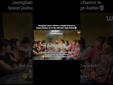 jeonghan never misses a single chance to tease shua😭#joshua #jeonghan#svt_waverse_live #svt_shorts