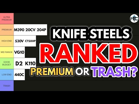 Knife Steels RANKED 2024! Premium Or TRASH?