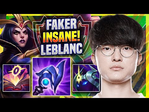 FAKER IS INSANE WITH LEBLANC IN EUW SOLOQ! - T1 Faker Plays Leblanc MID vs Vladimir!
