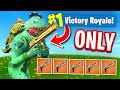 USING *ONLY* The HAND CANNON To WIN In Fortnite Battle Royale (Challenge)