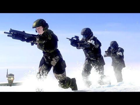 HALO 3 NPC Wars #9 (UNSC vs Flood vs Covenant)
