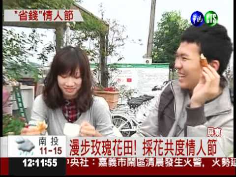 情人節浪漫過! 採玫瑰搭摩天輪