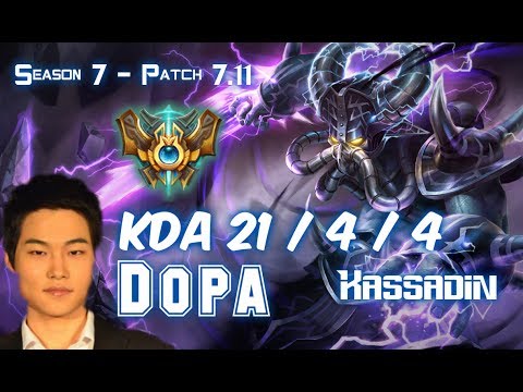 Dopa KASSADIN vs RYZE Mid - Patch 7.11 KR Ranked