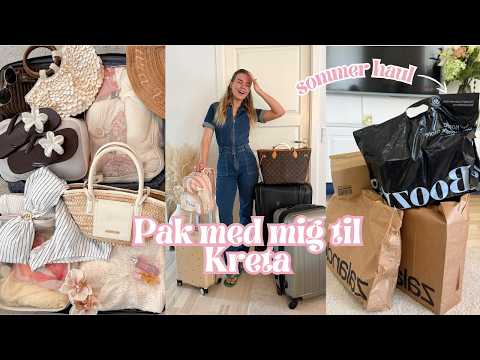 VLOG: pakker til familieferie på Kreta (børnenes + mine ting)