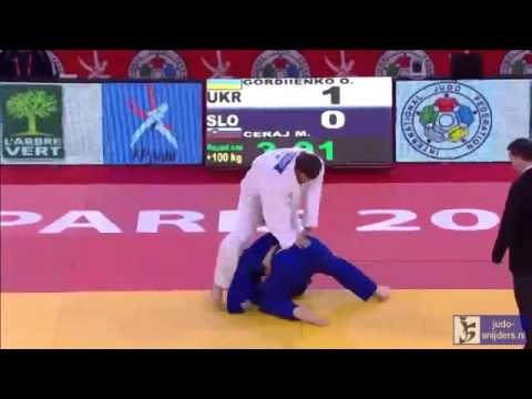 Judo 2014 Grand Slam Paris: Gordiienko (UKR) - Ceraj (SLO) [+100kg]