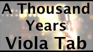 Learn A Thousand Years on Viola - How to Play Tutorial
