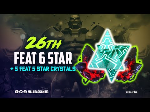 Featured 6 Star Crystal No 26 & 5 Featured 5 Star Crystals Opening - Marvel Contest of Champions