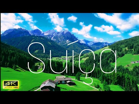 🎵4K UHD VÍDEO,🇨🇭SUÍÇA,Imagens Aéreas dos Alpes,Planícies e Vilas desse Belo País e Música Relaxante