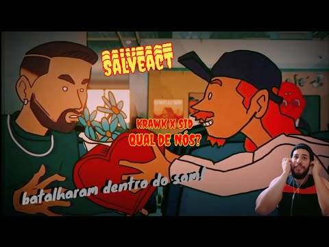 SAME GIRL? Salveact - Mc Sid, Krawk - Qual de Nós? - Prod. Chiocki (Animação Oficial) | REACT
