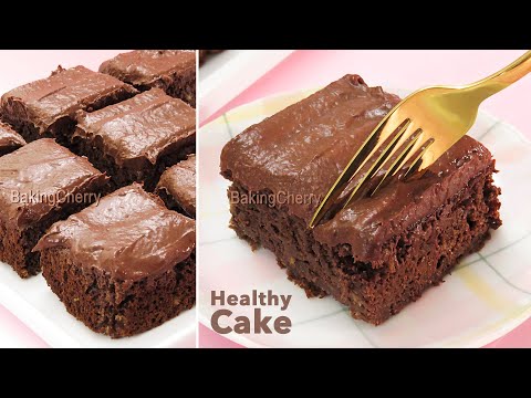 (no butter, no oil, gluten-free) Super Moist and Creamy Chocolate Banana Cake | Healthy Cake Recipe