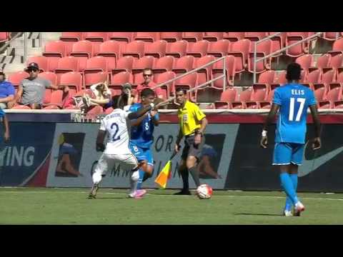 Yellow card USA - No.2 Boyd OKWUONU #CMOQ2015 #CONCACAF @ussoccer v @FenafuthOrg