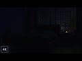 Muffled Sounds Of Rain For Peace Of Mind Deep Sleep Dark Bedroom With Indoor Rain Sounds 4K