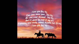 Scotty McCreery-I Love You This Big (lyrics)