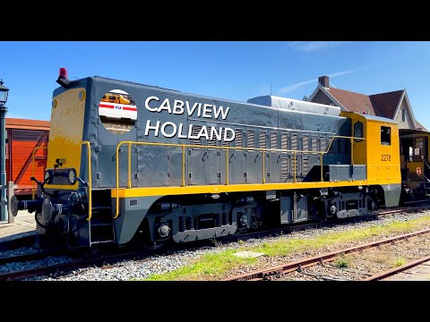 [5K] NS 2200 Diesel Power! CABVIEW HOLLAND Stadskanaal - Veendam Museumspoorlijn STAR 19 sep 2021