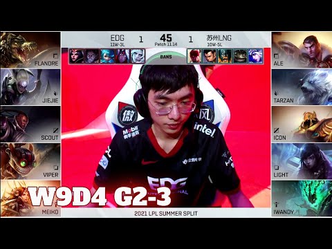 LNG vs EDG - Game 3 | Week 9 Day 4 LPL Summer 2021 | LNG Gaming vs Edward Gaming G3