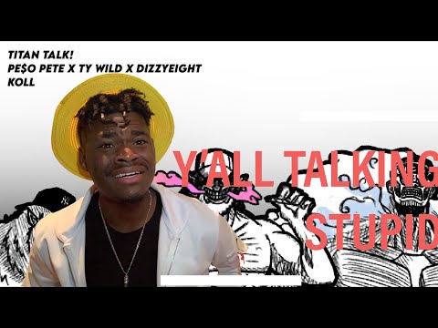 PE$O PETE x TY WILD x DIZZYEIGHT - TITAN TALK! (OFFICIAL LYRIC VIDEO) [ATTACK ON TITAN] | REACTION