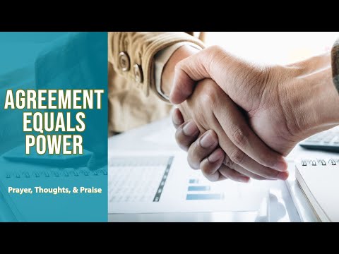 The Power And Importance Of Agreement | According To The Bible