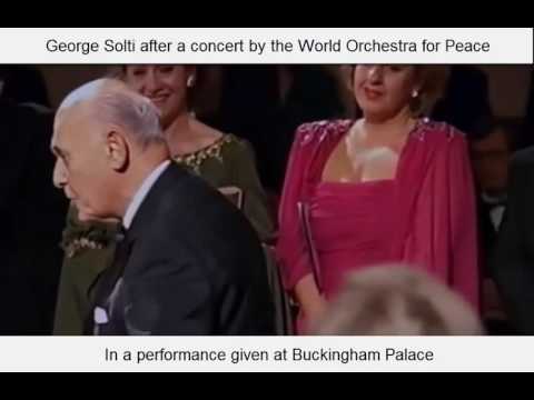 Solti at Buck with World Orchestra for Peace