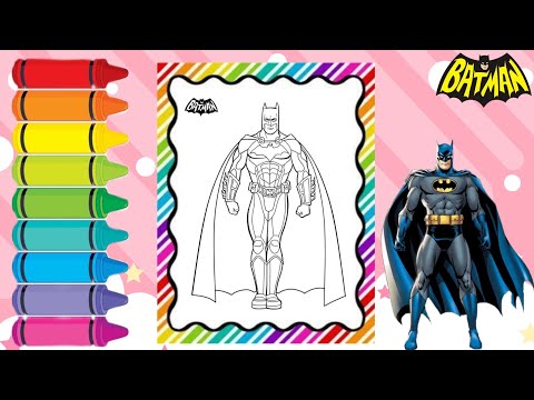 Avengers Batman Coloring | Coloring video for kids #coloringpage #batman #avengers