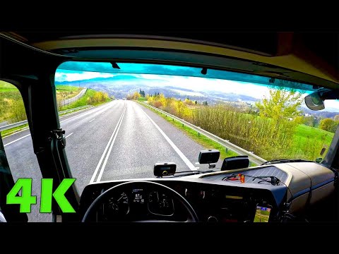 POV Truck driving Mercedes Actros to road num.35 (Czech Republic)