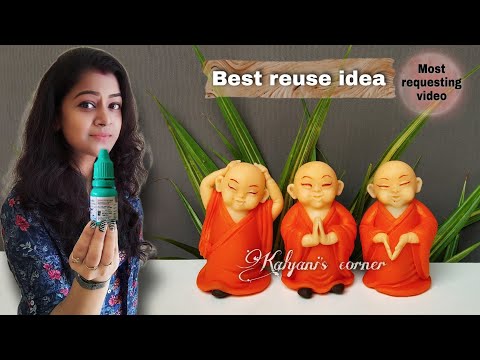 Baby buddha statue/Plastic Bottle Craft Ideas/Best Out Of Waste/Reuse of waste material/Bottle craft