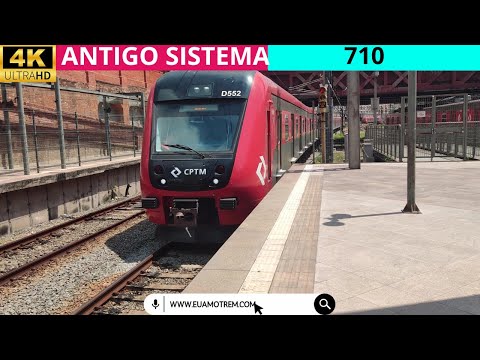 🚄TUE SÉRIE 9500 (D552) 9549-9552 DA CPTM DANDO ENTRADA NA ESTAÇÃO DA LUZ - ANTIGO SISTEMA 710🚃
