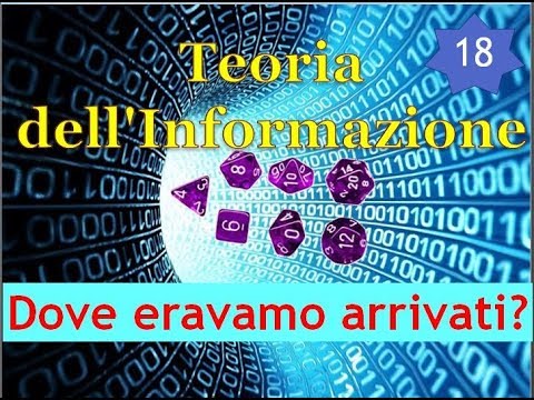 Teoria Informazione ITA 18: dove eravamo arrivati?