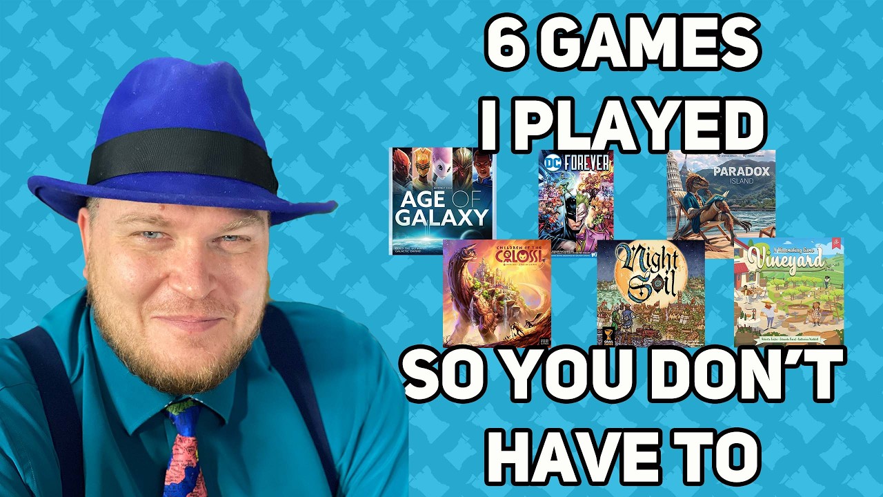 6 Games I played So You Don't Have To - with Tom Vasel