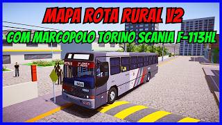????Mapa Rota Rural V2 | Linha 05 | Gameplay Proton Bus Simulator | Simulador de Ônibus | PBSU