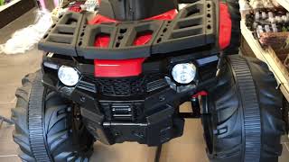 Kinderfahrzeug - Elektro Kinderquad "588" 2x35W, 12V7Ah, Stoßdämpfer + Ledersitz