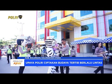 POLDA KALIMANTAN UTARA GELAR KAMPANYE TERTIB BERLALU LINTAS DALAM KEGIATAN CAR FREE DAY