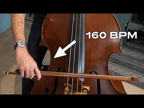 How to develop a fast spiccato on double bass