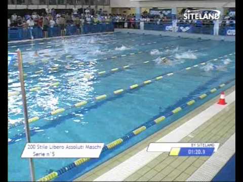 Serie 5 dei 200 Stile Libero  Assoluti Maschi Agonisti -  Meeting di Halloween 8  Trofeo citta' di