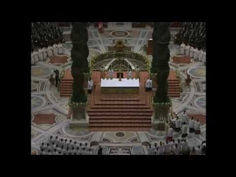 Extended Version - Jason does reading at Christmas Eve mass, St Peters Basilica 12 24 2010