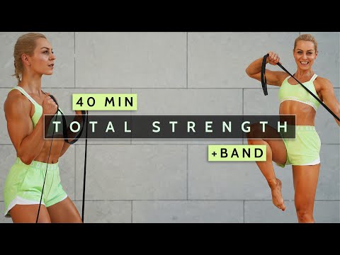 40 MIN FULL BODY RESISTANCE BAND WORKOUT | Strength | Build & Burn | + HIIT Finisher | Super Sweaty
