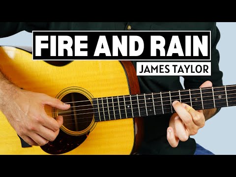 Fire and Rain (James Taylor) - Fingerstyle Guitar Lesson