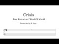 Perfect Transcription / Crisis / Jaco Pastorius / Bass Line