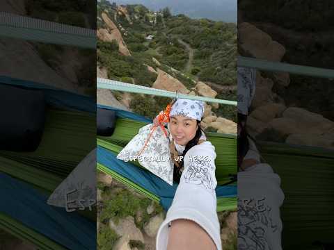 My Hammock Essentials 100ft up! #shorts
