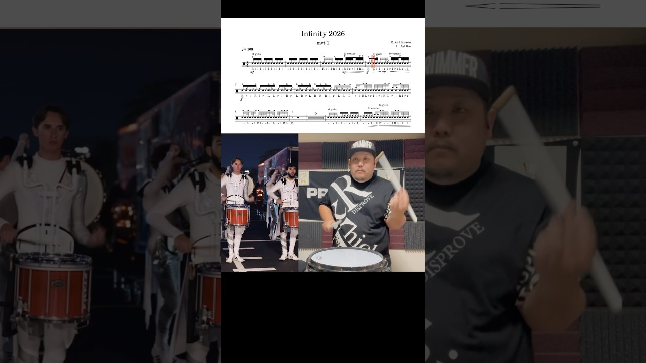 【WGI】Infinity 2026 Snare Opener叩いてみた【マーチング】