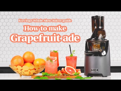 Kuvings Whole Slow Juicer guide - How to make grapefruit ade
